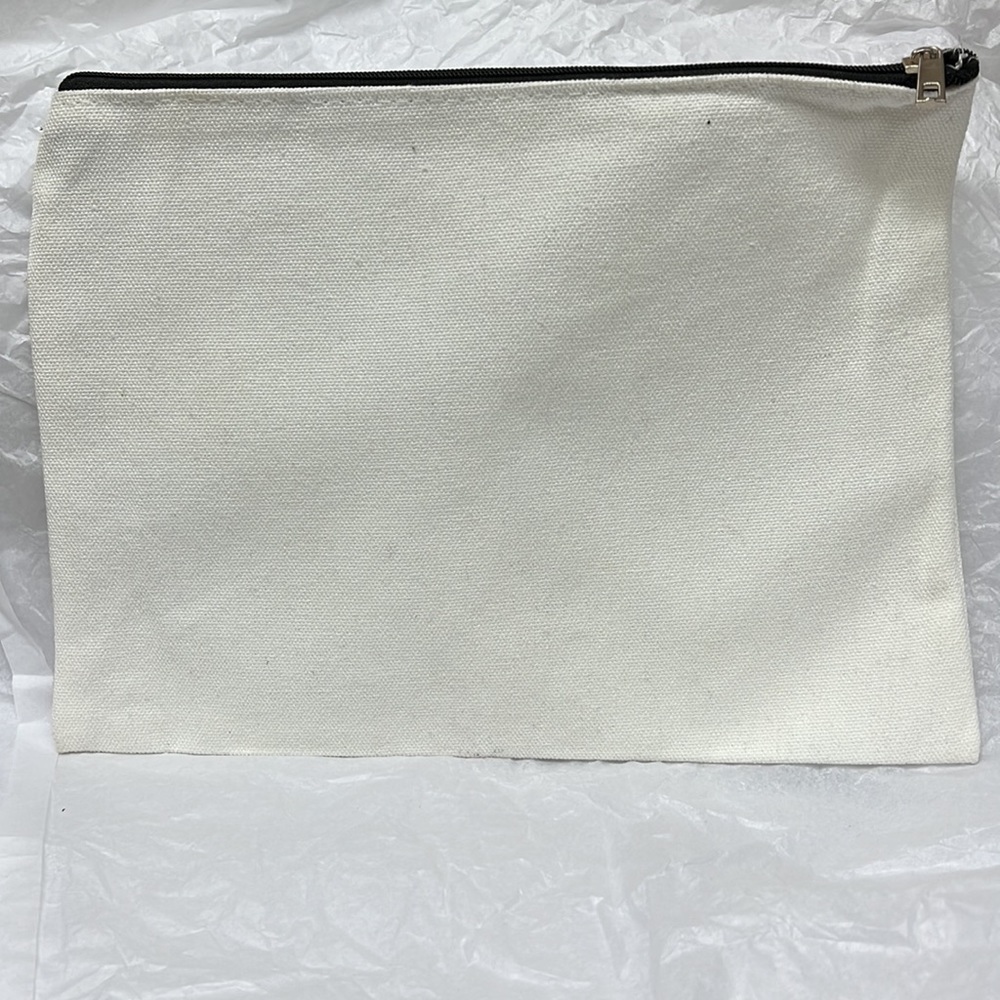 Custom Canvas Makeup Bag “Might Be Makeup Might Be Weed” View 2
